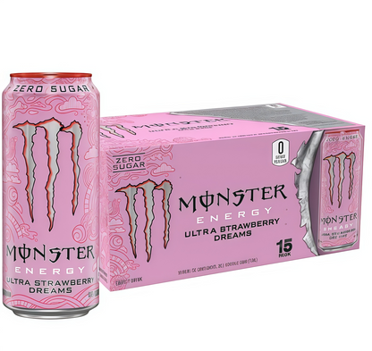 Sugar-Free Energy Drink, 16oz (15 Cans), Zero Calorie