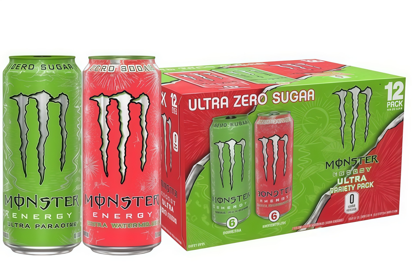 Sugar-Free Energy Drink, 16oz (15 Cans), Zero Calorie
