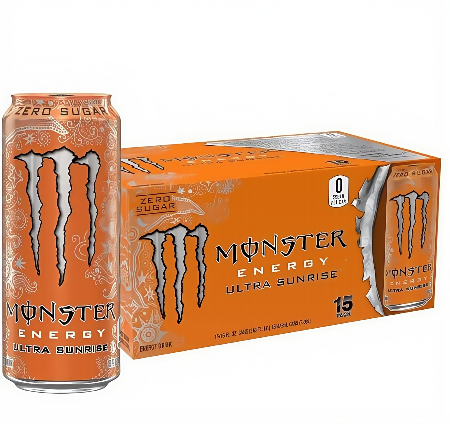 Sugar-Free Energy Drink, 16oz (15 Cans), Zero Calorie