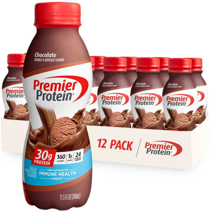 Premier Protein Shake, 30g Protein, 1g Sugar (12 Pack)