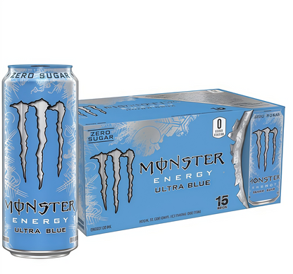 Sugar-Free Energy Drink, 16oz (15 Cans), Zero Calorie