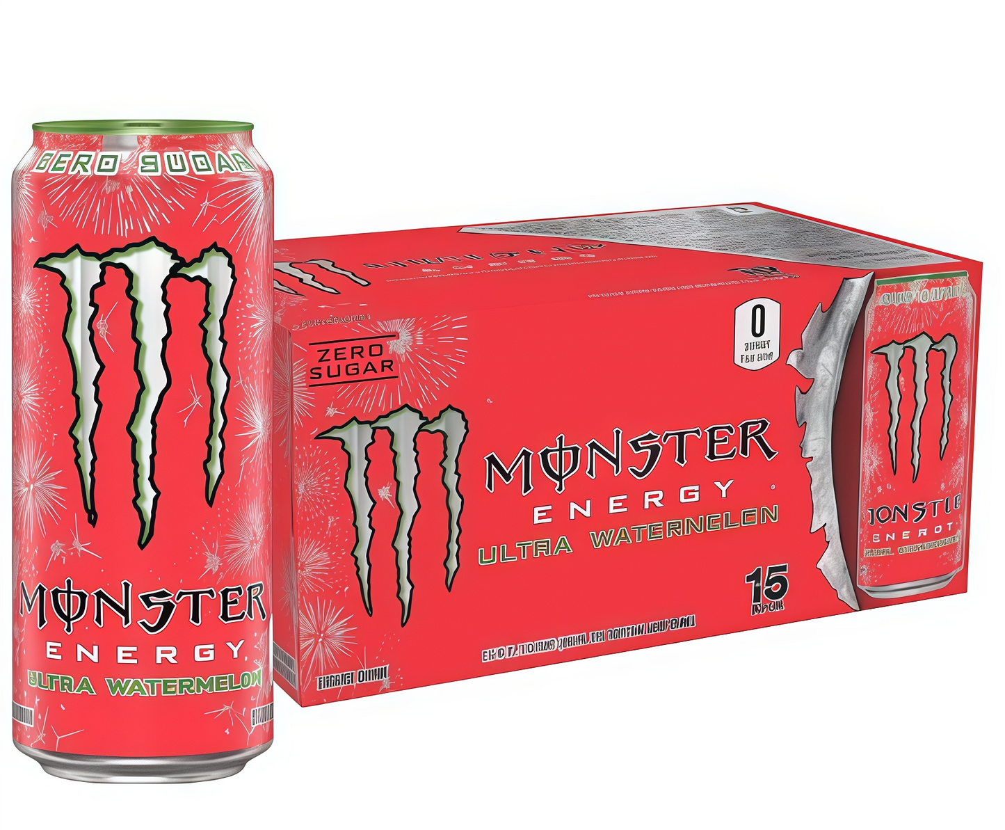 Sugar-Free Energy Drink, 16oz (15 Cans), Zero Calorie