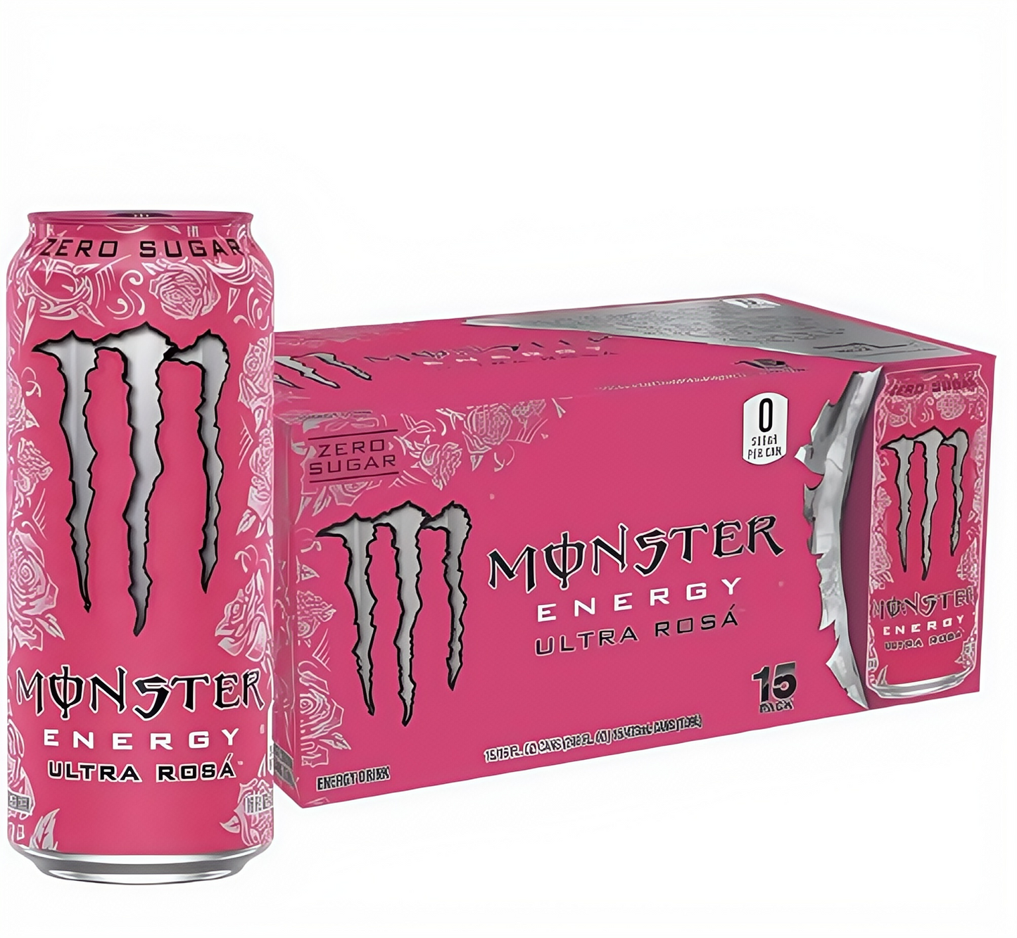 Sugar-Free Energy Drink, 16oz (15 Cans), Zero Calorie