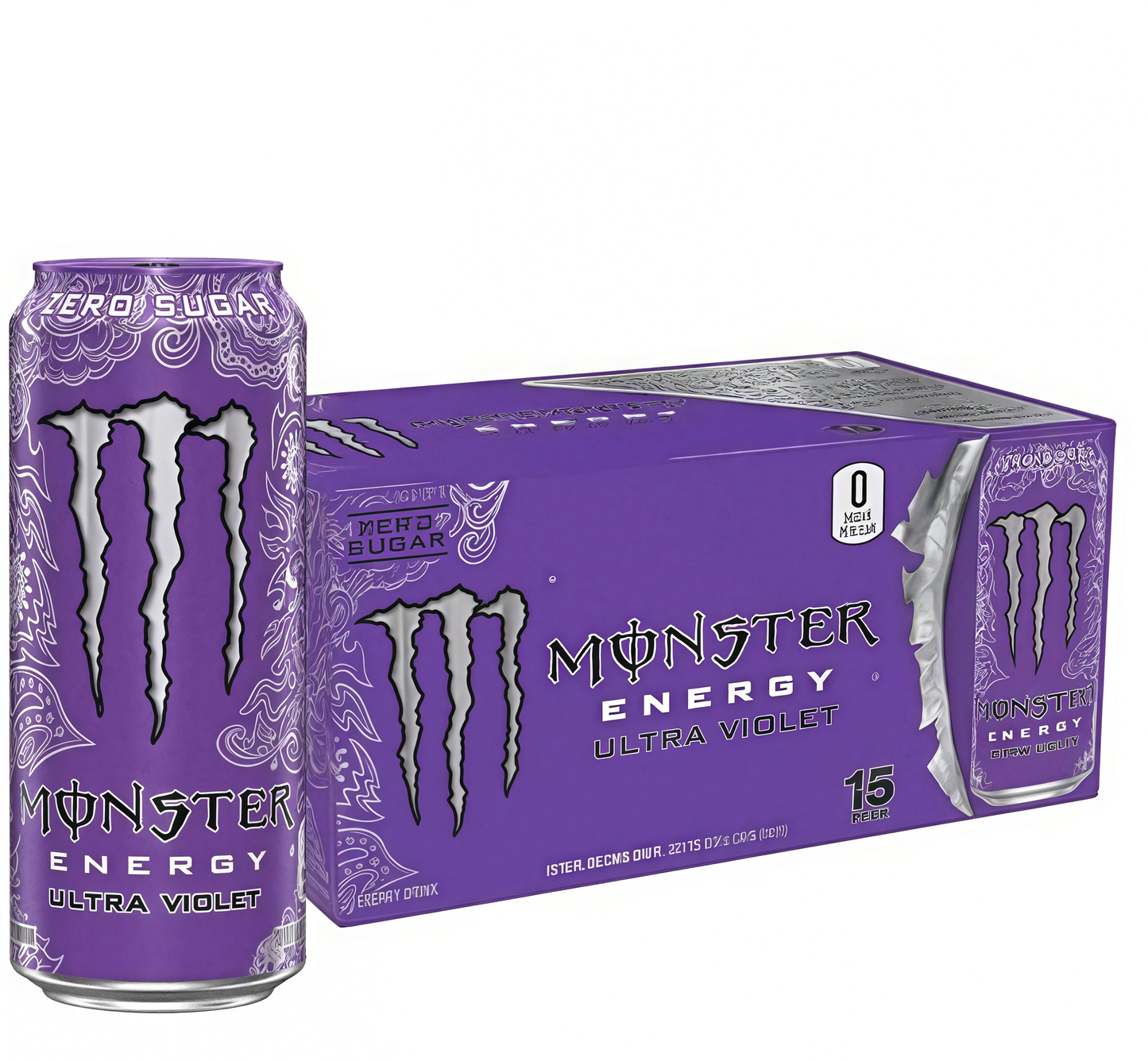 Sugar-Free Energy Drink, 16oz (15 Cans), Zero Calorie