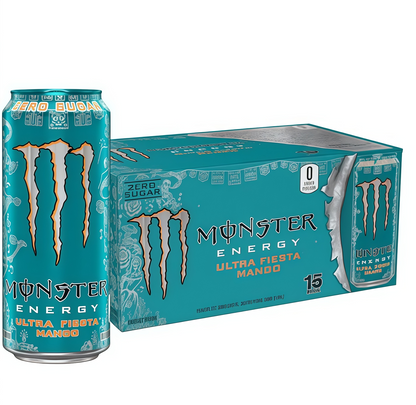 Sugar-Free Energy Drink, 16oz (15 Cans), Zero Calorie