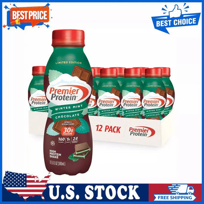Premier Protein Shake, 30g Protein, 1g Sugar (12 Pack)